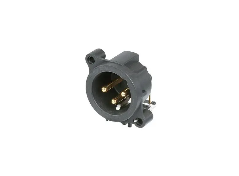Neutrik NC3MA-H XLR chassis 3p male horisontal PCB 